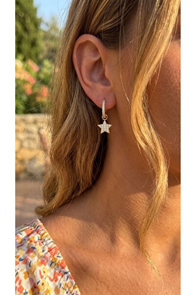 İNN JEWELLERY أقراط شوبينغ مقاومة للصدأ ومضادة للحساسية بتصميم كلاسيكي (ضمان ...