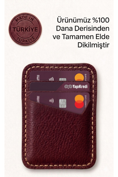 leathermood 100% Γνήσιο Δέρμα Χειροποίητη Ιταλική Θήκη Καρτών Μινιμαλιστικού ...