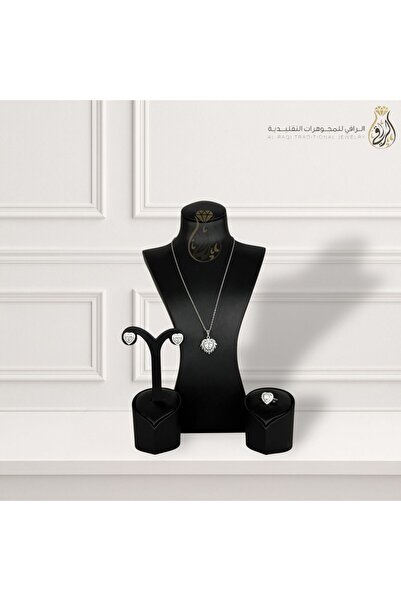Generic طقم مجوهرات تقليدي بتصميم قلب متوج