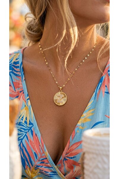 İNN JEWELLERY Çelik Kolye Kararmaz Harf Figürlü (2 YIL İTHALATÇI GARANTİLİ)