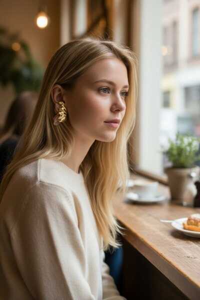 Aware Time أقراط الزركون غير المظلمة