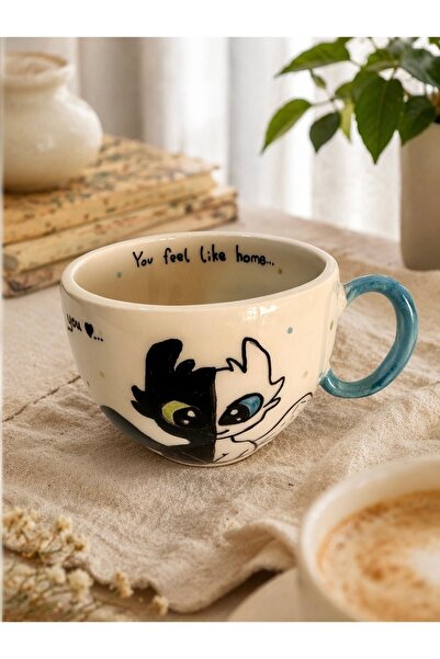 Terra Art Dişsiz ejderha kahve fincanı mug