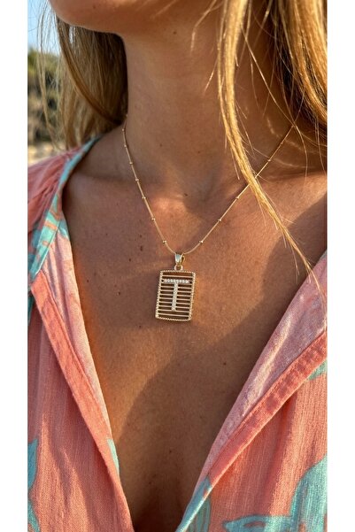 İNN JEWELLERY Steel Necklace with Anti-Tarnish Letter Figures (2 Years Import...