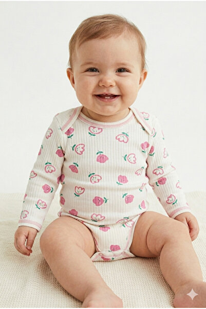 Hece Bebe | %100 Pamuklu İkili Bebek Badi Seti (Kalp & Lale Serisi)