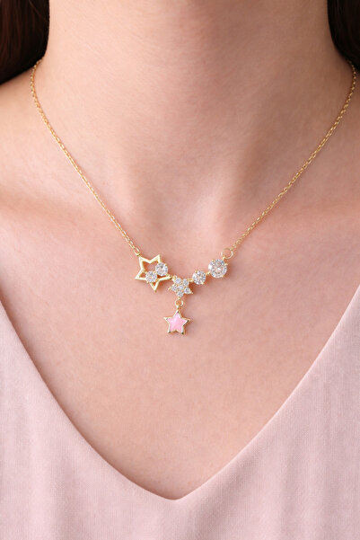 RoseCo00 Gold Color Women's Stainless Steel Necklace