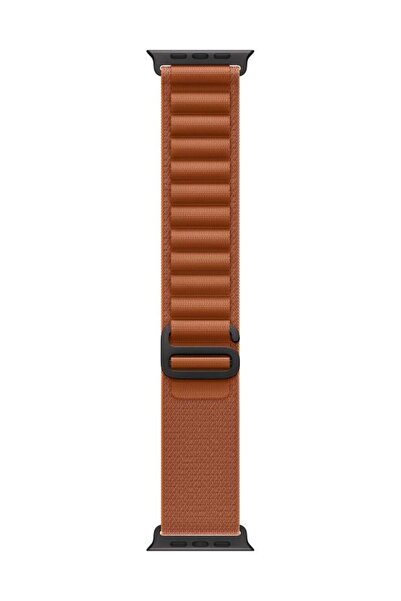 Apple Ρολόι 49mm Alpine Loop - Λουράκι Terra Cotta - Μαύρο Τιτάνιο