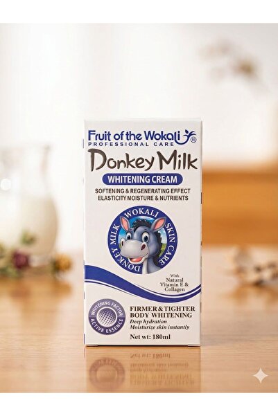 Fruit Of The Wokali DONKEY MILK WHITENING CREAM EŞEK SÜTÜ CİLT BEYAZLATICI KR...