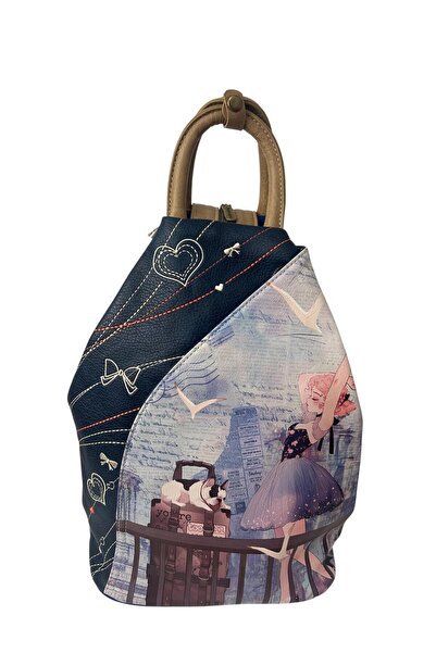 Sweet Candy Rucsac antifurt sintetic pentru femei, cu buzunare exterioare și ...