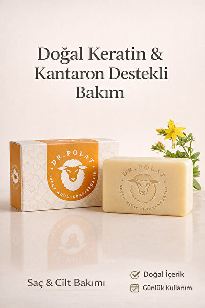 DR:POLAT Dr. Polat Biotech Doğal Keratin & Kantaron Özlü Sabun | Saç Dökülmes...