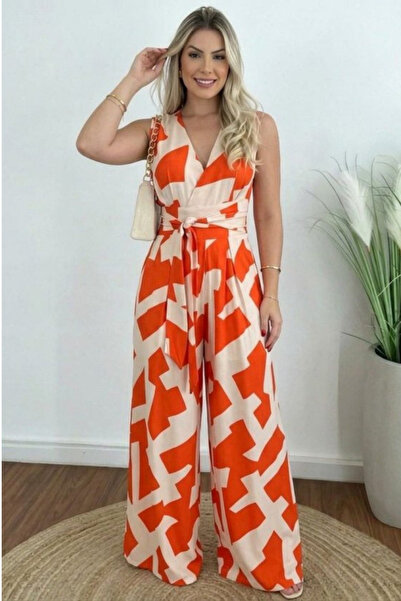 Modayakamoz Νέα σεζόν Γυναικεία ολόσωμη φόρμα με διπλό γιακά, ζώνη στη μέση κ...