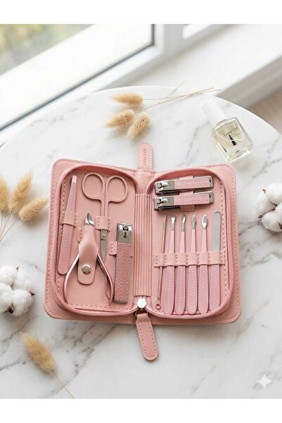 colier 12-Piece Personal Nail Care Kit-Easy to Carry and Organize-Leather Cas...
