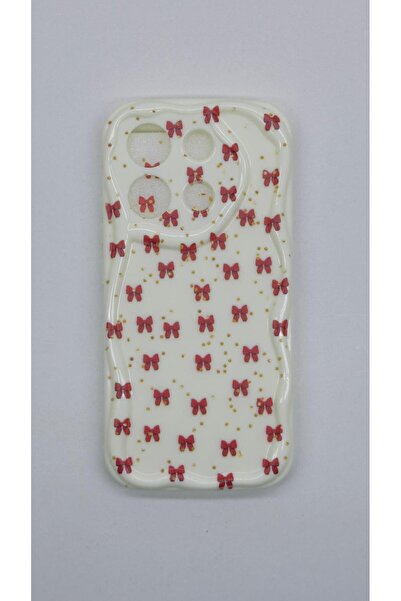 Xiaomi Redmi Note 13 4G Compatible Bow Pattern Camera Protected Soft Silicone Case