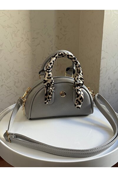 Bagnest Faux Leather Women's Hand and Shoulder Bag with Scarf Detail