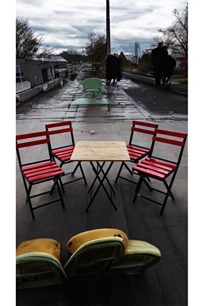 Sofmina Balkon Bahçe Mutfak Bistro Set Katlanır Masa-sandalye
