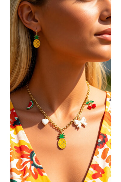 İNN JEWELLERY 316L Çelik Kolye Kararmaz Antialerjik Kurdale Figürlü (2 Yıl İt...