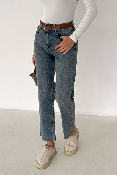 Noa&Noa Γυναικείο τζιν με ψηλή μέση και ίσιο πόδι – Ash Fade