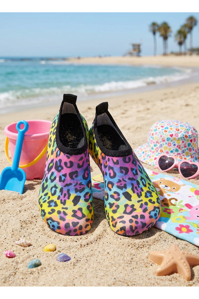 Sea&Blue Παιδικά παπούτσια θαλάσσης με σχέδιο λεοπάρδαλης και αντιολισθητική ...