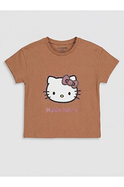 LC Waikiki LCW dječja majica sa okruglim izrezom i Hello Kitty printom za dev...