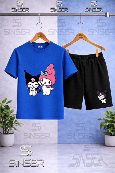 SS SİNSER Παιδικό μπλουζάκι με στάμπα KROMI AND MY MELODY με λαιμόκοψη ποδηλά...