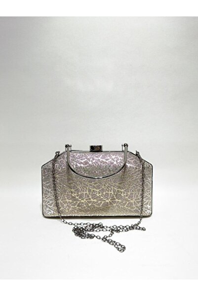 womenacs Βραδινό φόρεμα σχεδιασμού από χρυσό χρώμα και σύνθετο υλικό, τσάντα ...