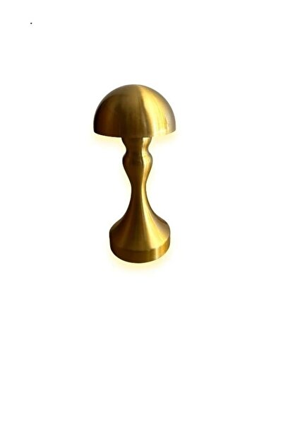DDTREND A Kalite Dokunmatik Mantar Masa Lambası Gold Renk Kablosuz Ledli Şarjlı 22-9 CM MODEL-3