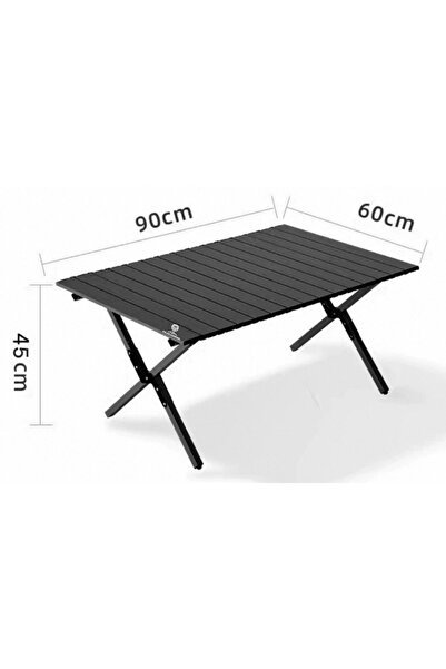 AslanCamping Katlanır Masa kamp katlanabilir Piknik masası 90*60*45 cm