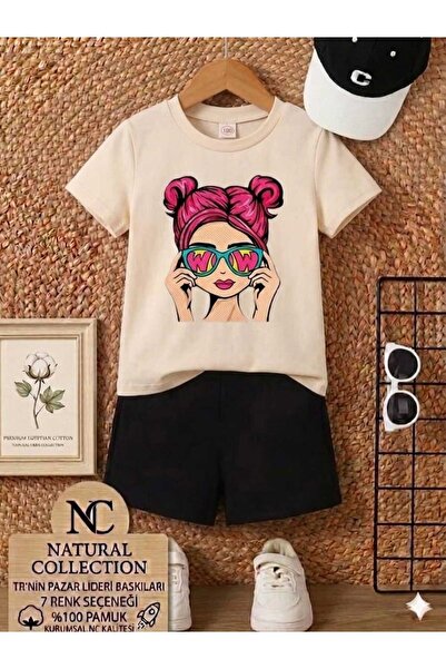 Nice Clothes TRIUNGRĂ ȘI PANTALONI SCURȚI DE VARĂ PENTRU COPII UNISEX (FETĂ C...