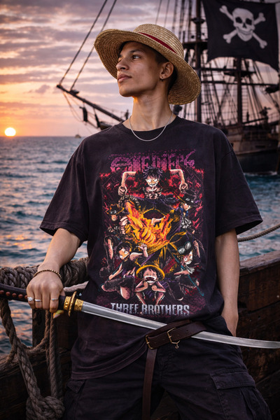 FG KONNİCHİWA ΣΥΛΛΟΓΗ ONE PIECE Μπλουζάκι Unisex με στάμπα Anime για τους ΛΑΤ...