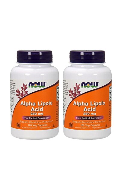 Now Foods Pack Of 2 Alpha Lipoic Acid 250 mg - 120 Veg Capsules
