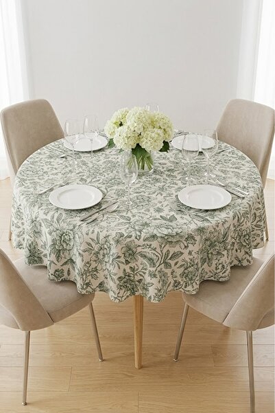 Rona Home Στρογγυλό τραπεζομάντιλο Αδιάβροχο, Κομψό, Διακοσμητικό, Αυθεντικό,...