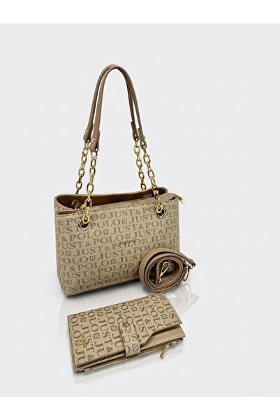 Just Polo Women's Printed Stylish Shoulder Bag and Wallet Combination Shopper...