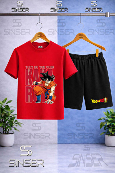SS SİNSER Παιδικό μπλουζάκι με στάμπα GOKU ARKA YAZILI YUMRUK με λαιμόκοψη πο...