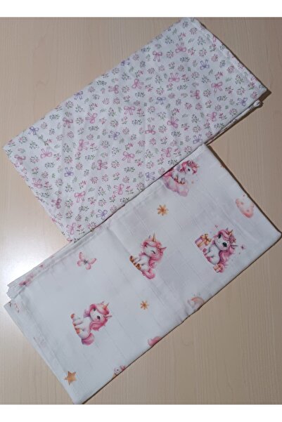 Alpıno Newborn, Muslin Blanket & Blanket (100% Cotton Baby Blanket 85 cm X 85...