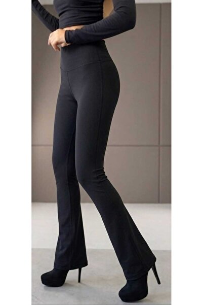 ZUM Ισπανικό μαύρο κολάν κατάδυσης από πολυαμίδιο Γυναικείο κολάν ψηλόμεσο Ly...