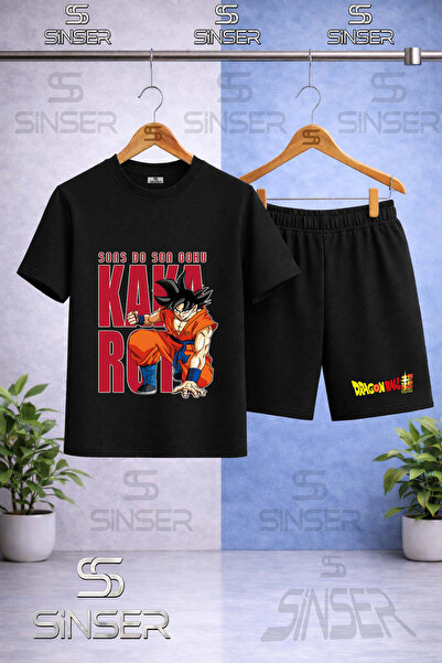 SS SİNSER Παιδικό μπλουζάκι με στάμπα GOKU ARKA YAZILI YUMRUK με λαιμόκοψη πο...