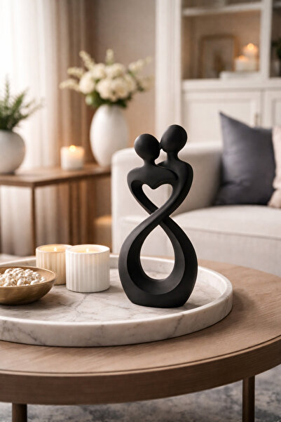 Sonsuz Aşk biblo: modern tasarım obje, sonsuzluk, dekoratif biblo 15cm yükseklik x 6cm genişlik