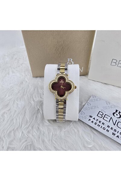 everd Benon Women's Watch - Alhambra Flower Design Combining Precision Classi...