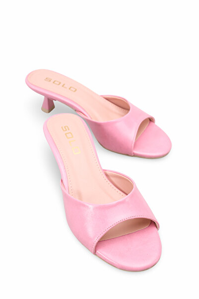 Solo Bag Γυναικείες ροζ ρουστίκ κομψές παντόφλες νέας σεζόν, άνετες, με στρογ...