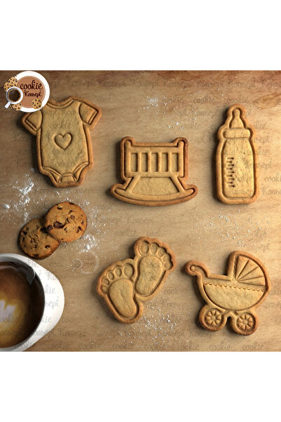 CookieKonsept مجموعة قوالب تزيين حفلات استقبال المولود # 2 |   متوافق مع الكو...