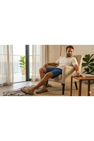 VIAJERO Ανατομικές παντόφλες με διπλή πόρπη και σόλα από φελλό