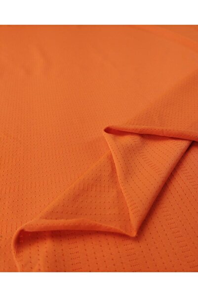 Kumaş Parça Λεπτό ύφασμα ζέρσεϊ σε πορτοκαλί νέον χρώμα 150x110εκ.