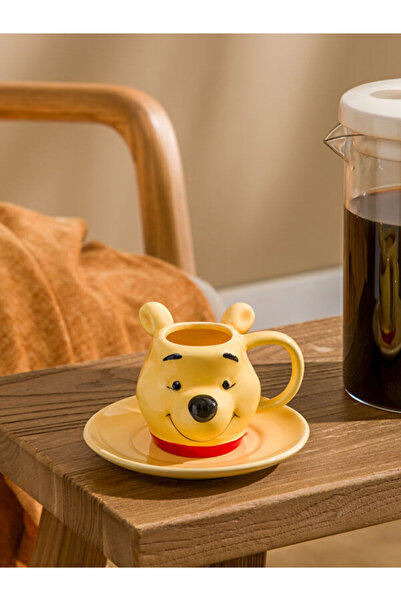 LC Waikiki مجموعة أكواب القهوة السيراميكية من I Winnie the Pooh سعة 100 مل من...