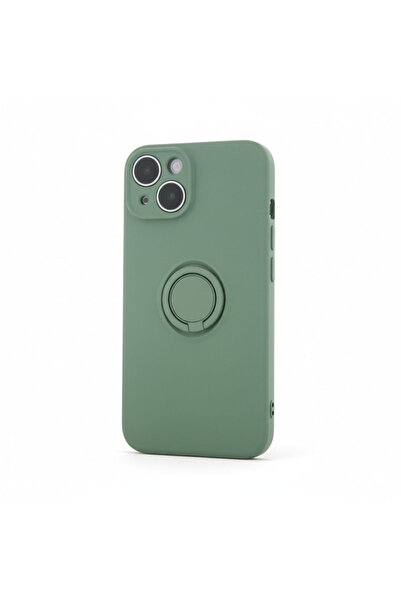 OEM Husă de silicon pentru iPhone 13 cu inel de susținere, protecție pentru c...