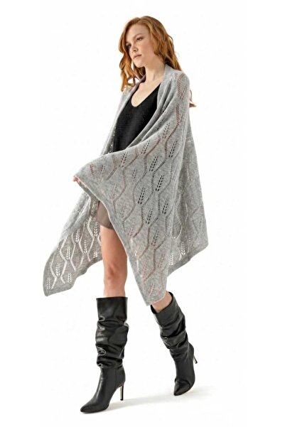 cebetriko Διάτρητο σάλι ώμου – Χοντρό – Μαλακό – Πλεκτό – Άνετο και κομψό γυν...