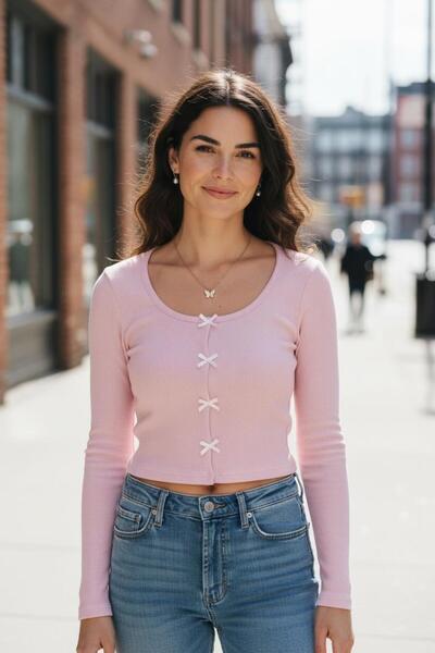 ciel moda önü kurdaleli fitilli kumaş crop top