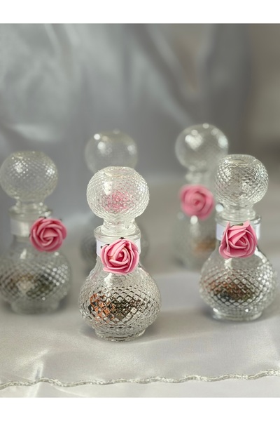 Latelier Elegant Lüks cam şişe 10 adet nikah sekeri