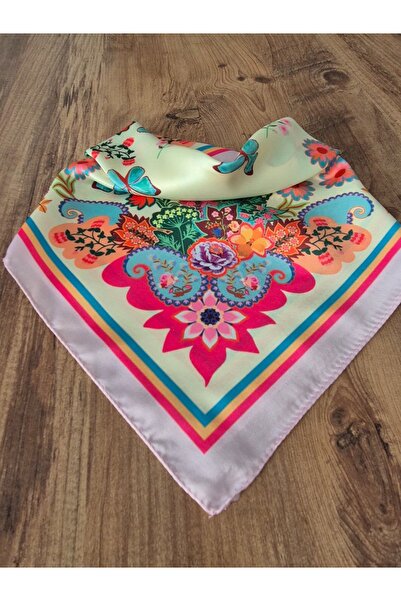 Zelayn Μαντήλι μπαντάνα με ροζ λουλουδάτο σχέδιο