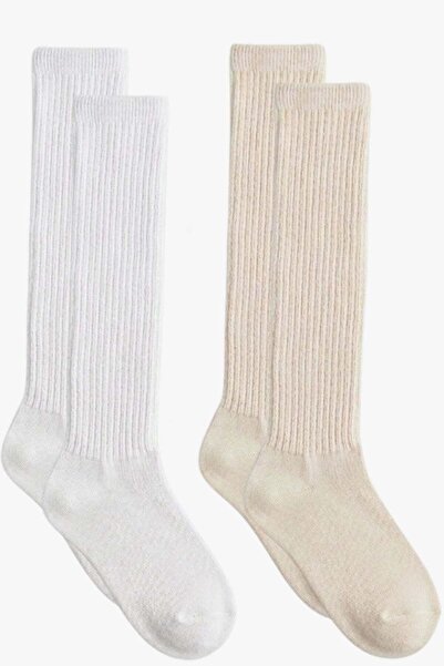 COTENCONCEPT 2 ζευγάρια παιδικές κάλτσες από λεπτό κορδόνι, βαμβακερό μείγμα ...