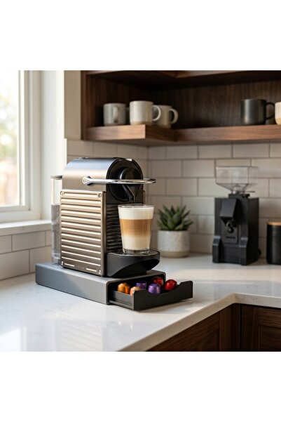 perim3d Capsule Coffee Machine Riser Stand – Minimal Design with 21 Capsules ...
