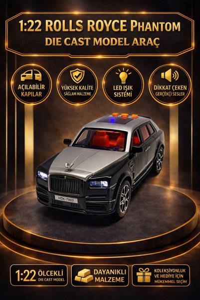 cayenna 1:22 Die Cast Model Araba Işıklı Sesli Açılır Kapı Sağlam Koleksiyonluk